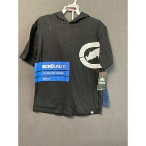 Ecko Unltd Kids Jean Shorts & Tee Size 10 Blue Denim Casual Summer Boys NWT